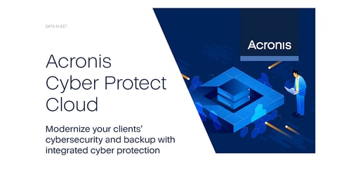 Acronis Cyber Protect Cloud. Modernize your clients' cybersecurity and backup with integrated cyber protection.