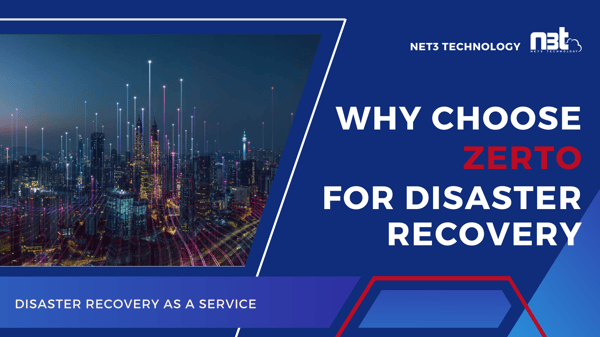 Why Zerto for Disaster Recovery