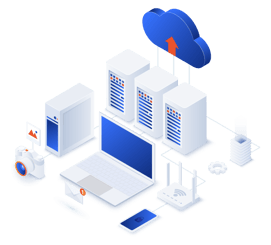 devices backing up to cloud graphic