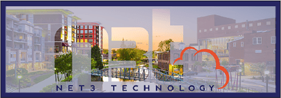 net3 logo over downtown greenville sc 