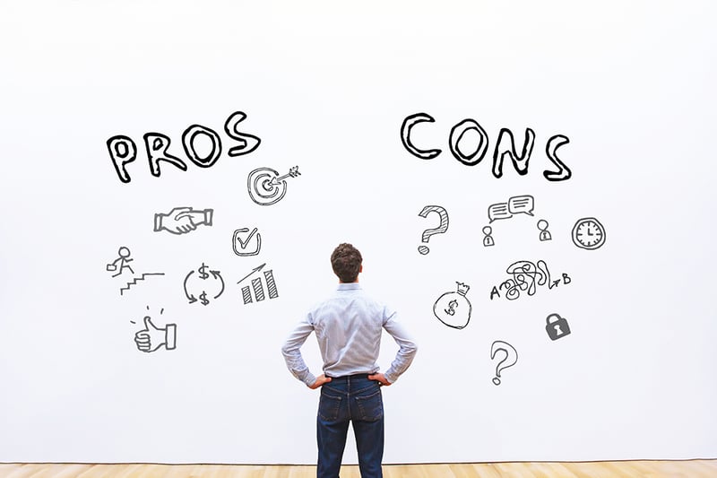 pros vs cons graphic