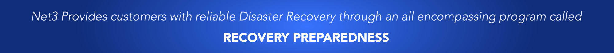 recovery preparedness blue banner 