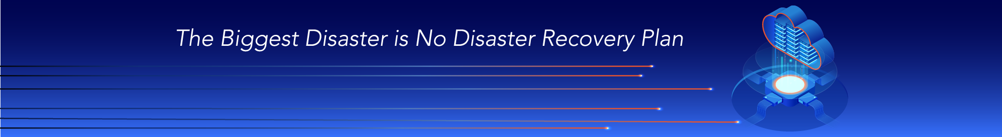 blue banner with cloud restoring data image 