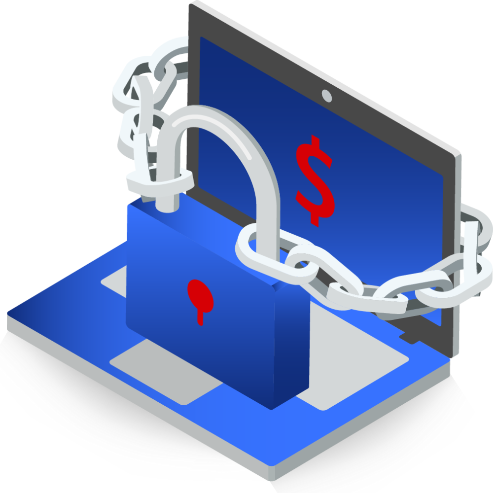 Ransomware website lock  image