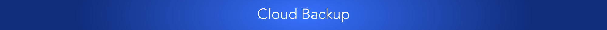 Cloud Backup blue banner 